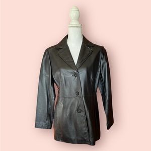 Worthington Black leather jacket, excellent condition.
